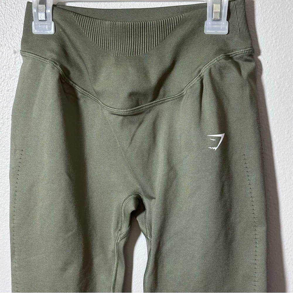 Gymshark Women Olive Green Athletic Leggings Size Small. - Picture 3 of 10